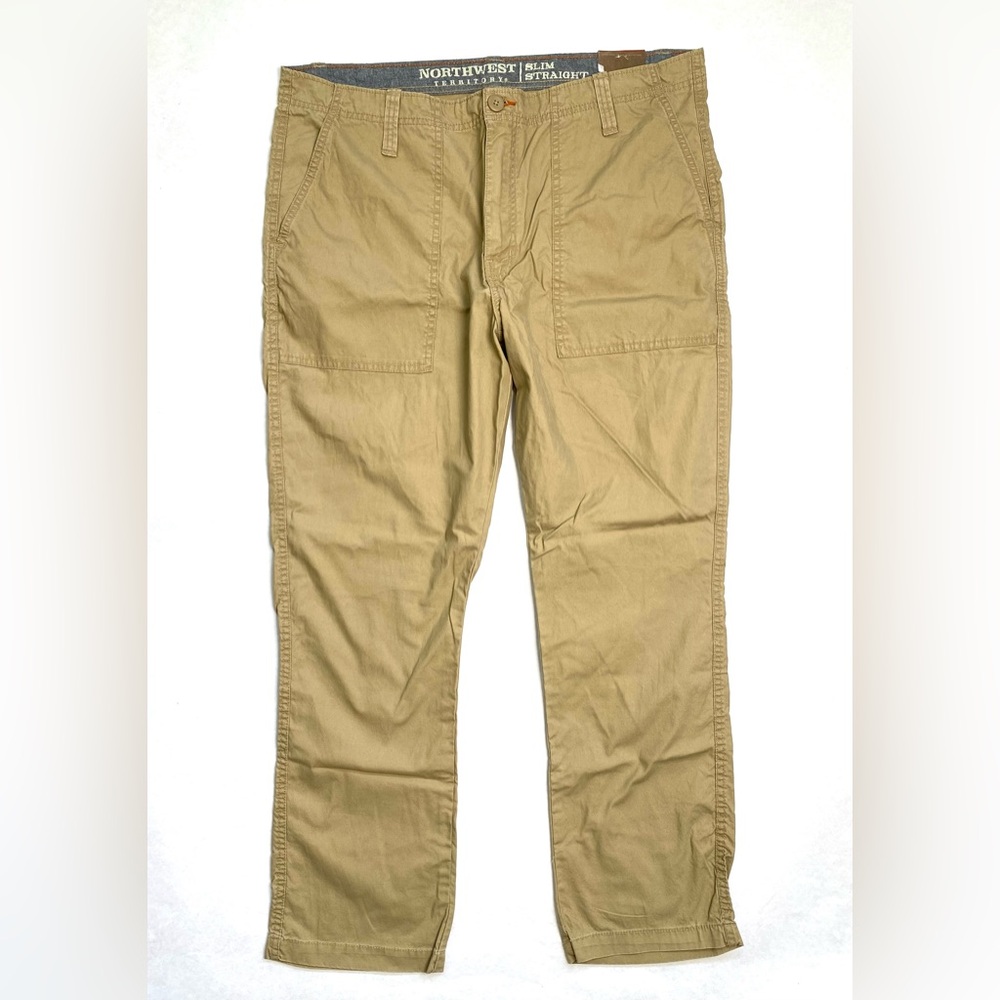 Northwest Territory Men’s Slim Straight Tan Khaki Pants Size 38x30